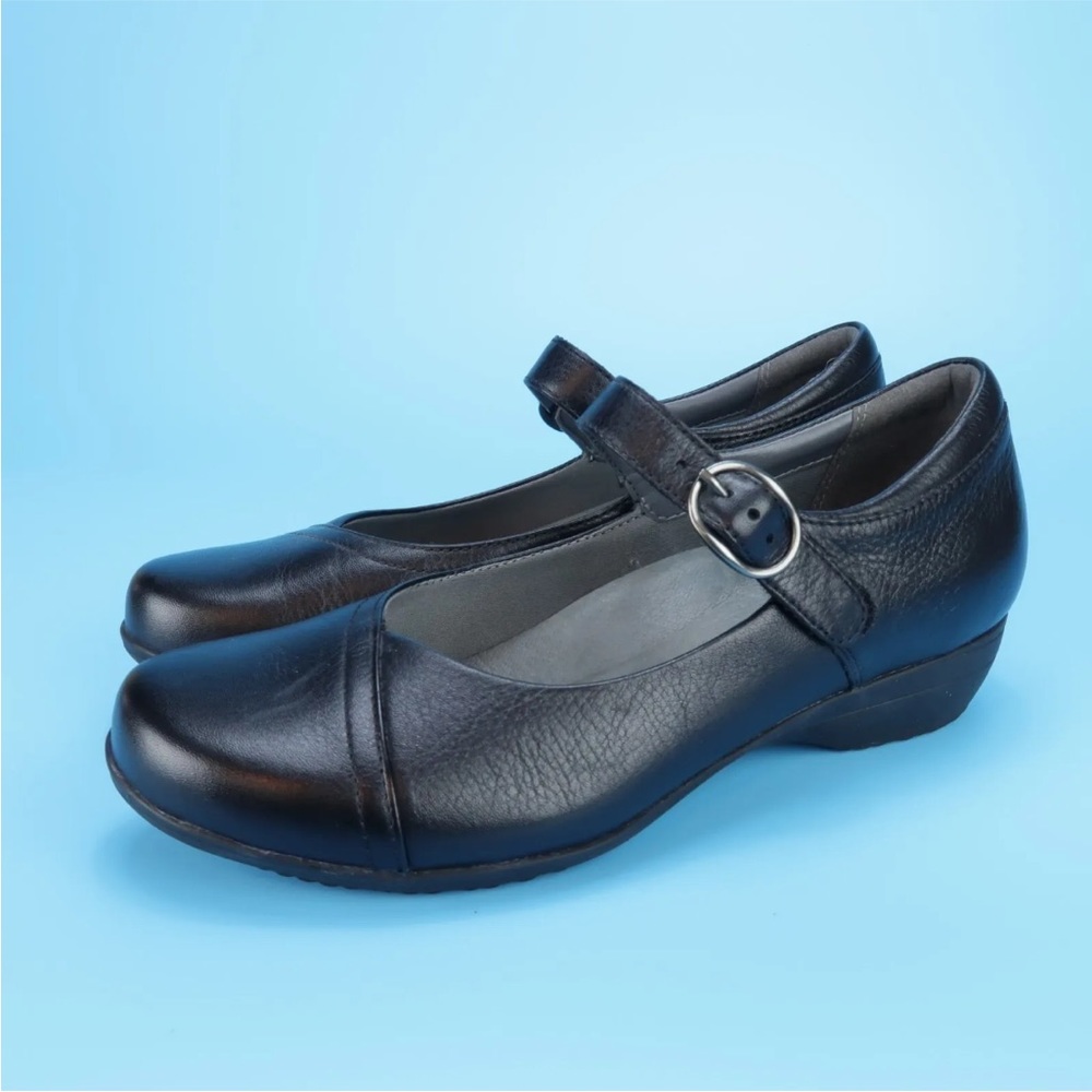 Dansko Women's Fawna Mary Jane Size EU 37 US 6.5-7 Black Leather 5501020200